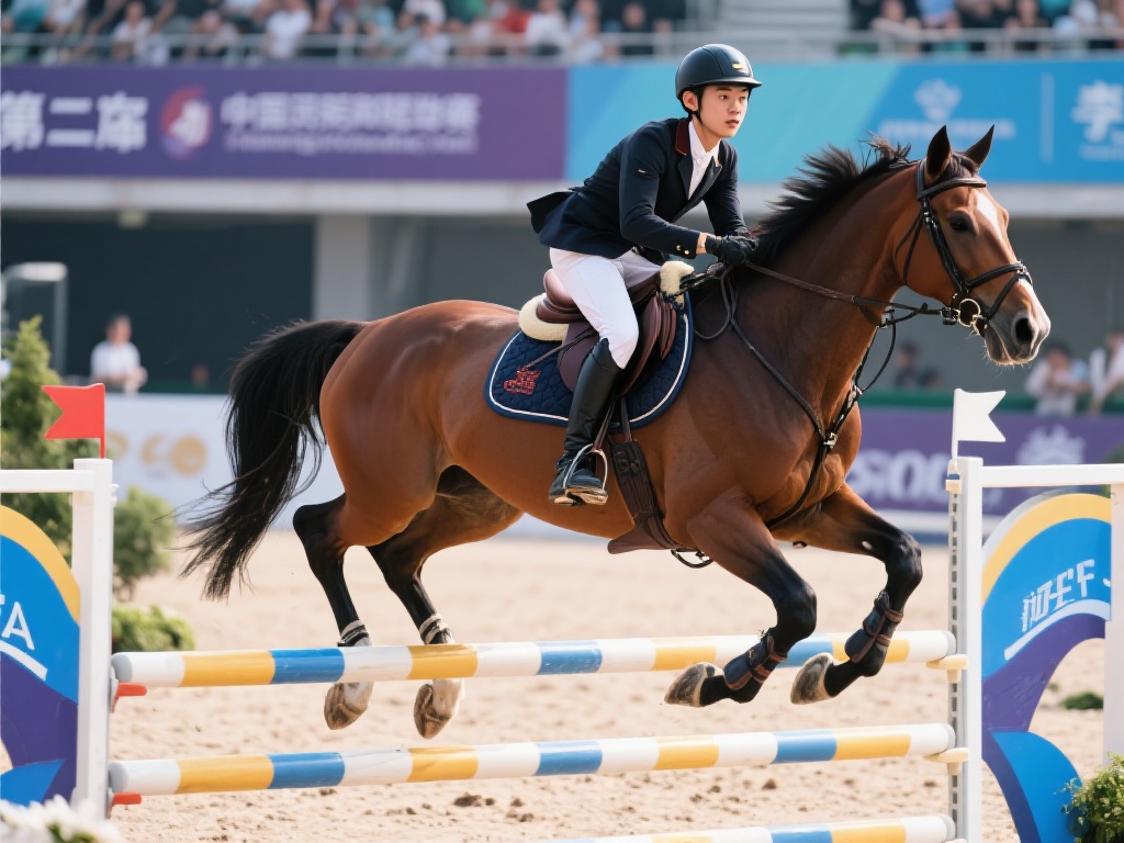 在今年的比赛中，一位年轻的中国骑手李明（