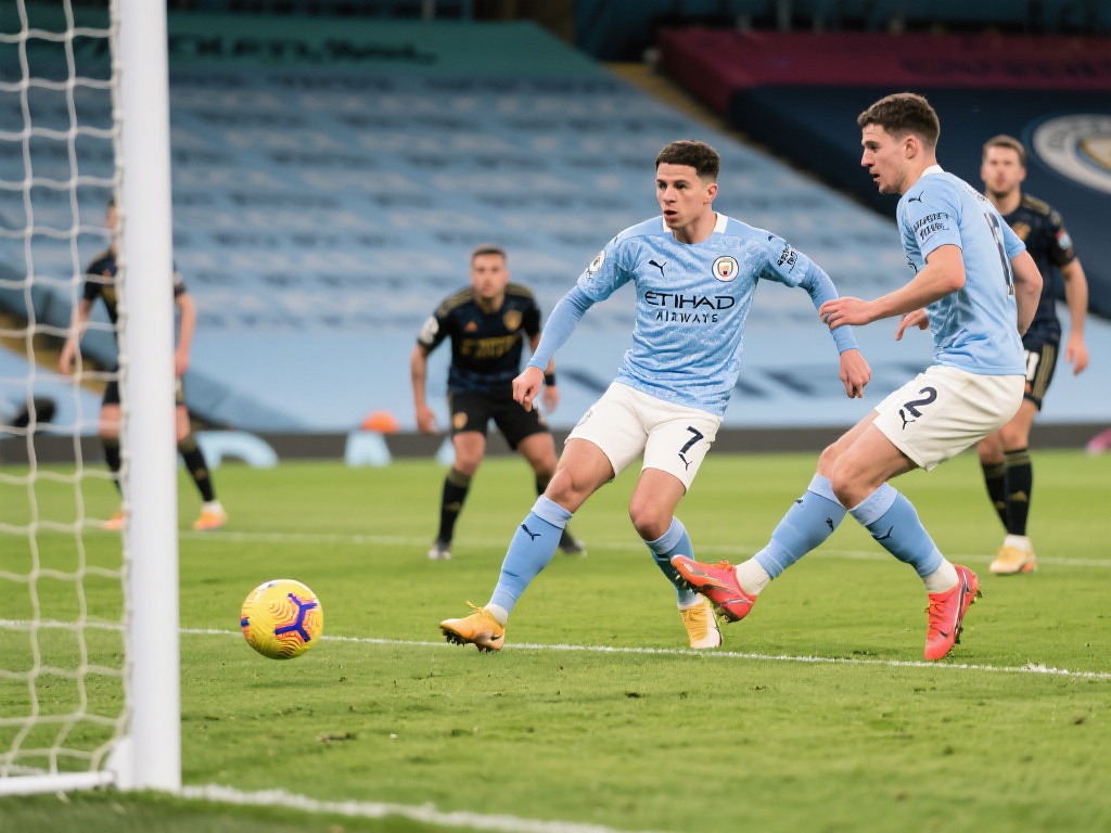 在英超联赛中，曼城以其流畅的传控和高效的