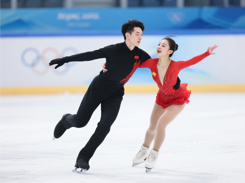 目前，隋文静的训练进展顺利，她与韩聪的默